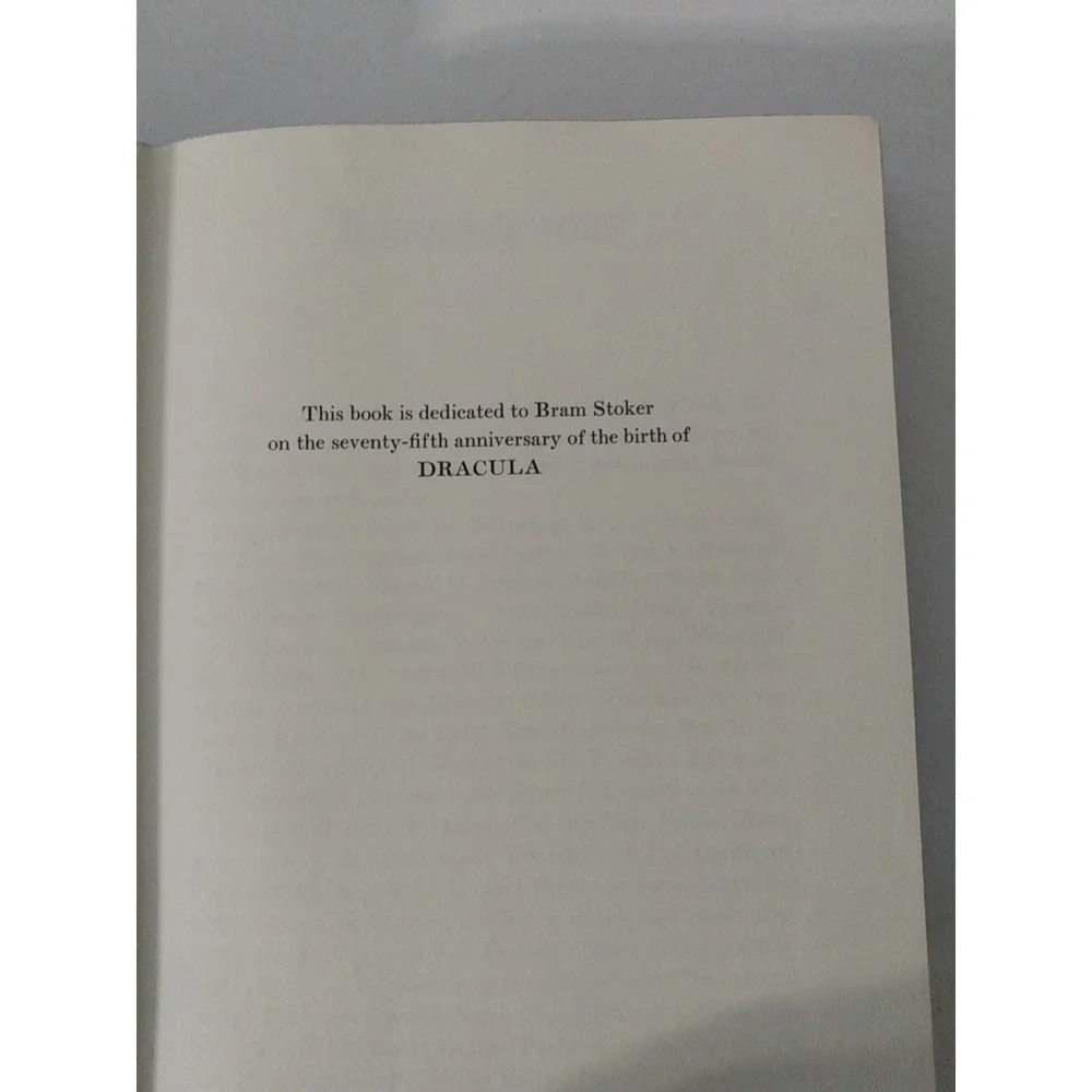 A Dream of Dracula In Search of the Living Dead Hardcover Wolf 1972